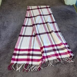 Cashmere Feel Plaid Scarf